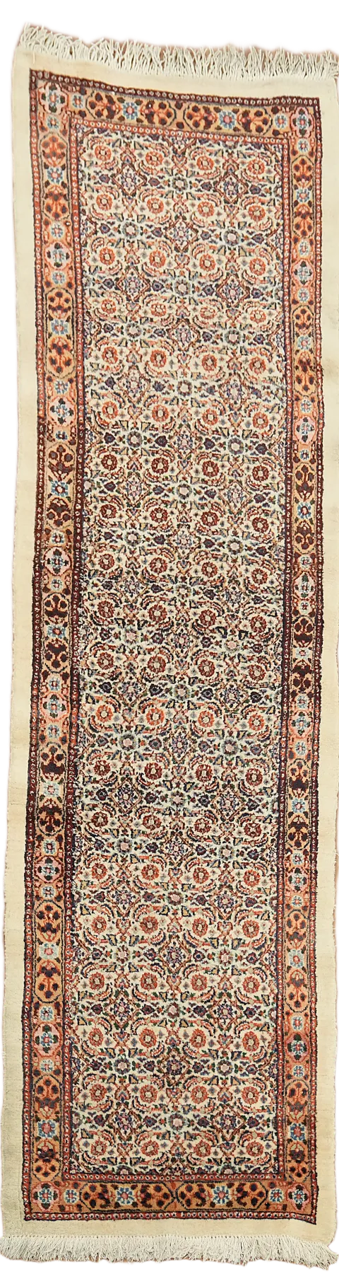Vintage Wool Mood Persian Runner Rug 2x9