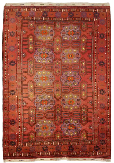 Tribal Balouch Persian Wool Area Rug 6x9