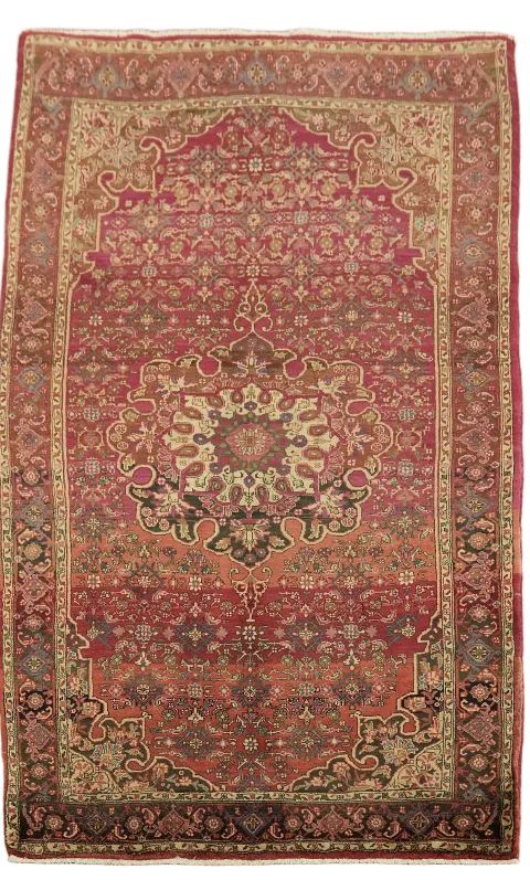 Vintage Wool Bidjar Persian Rug 4x7