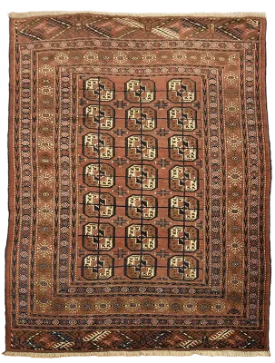 Tribal Wool Bokhara Oriental Rug 4x6