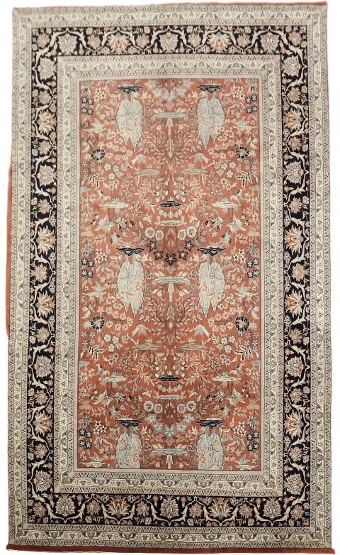 Top Quality Kerman Oriental Wool Area Rug 7x10