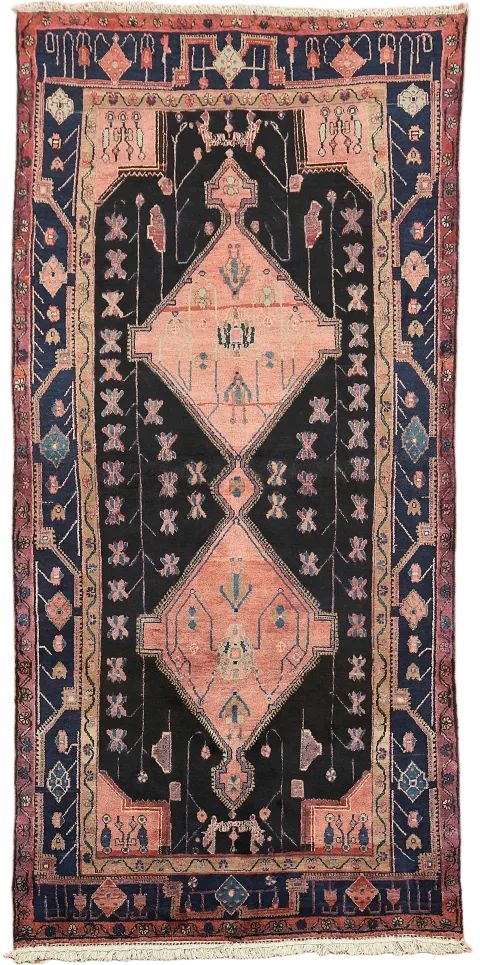 Vintage Blue Lori Persian Wool Rug 5x9