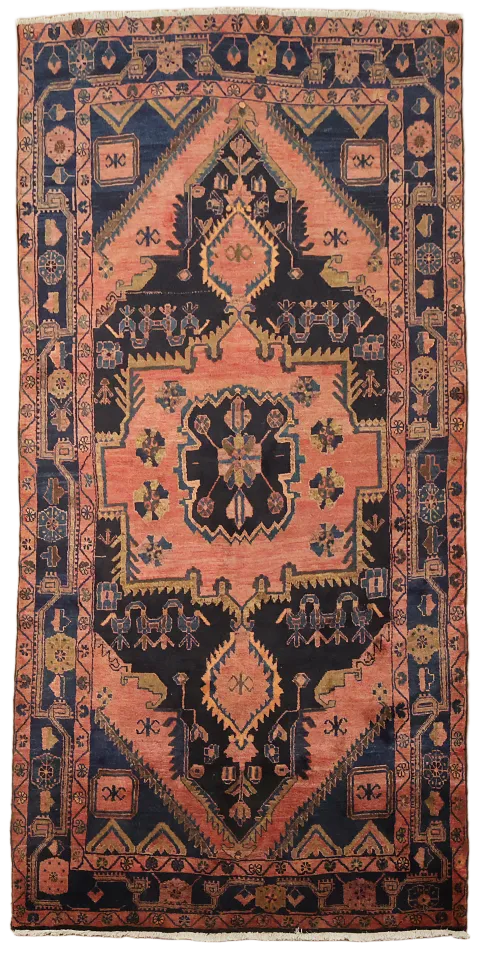 Lori Persian Area Vintage Wool Rug 5x10