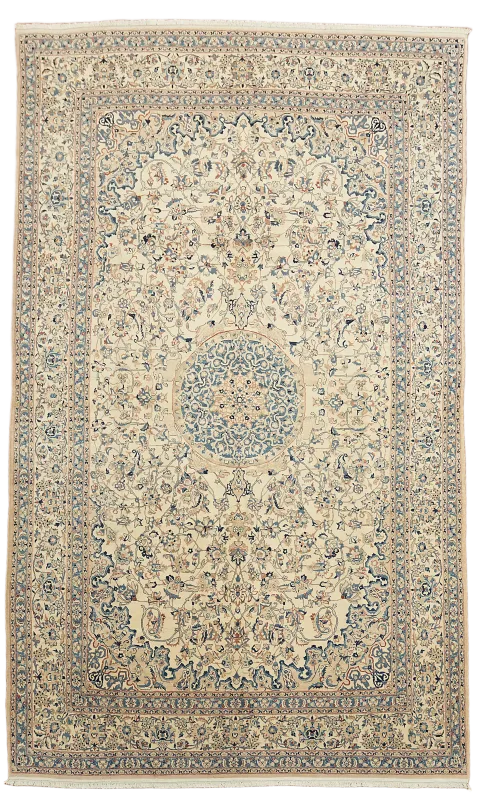 Masterpiece Antique Nain Toodeshk Wool Persian Rug 7x12