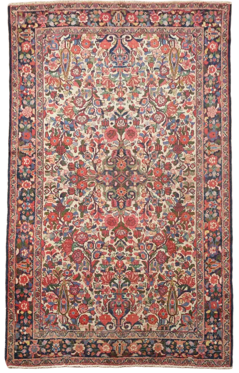 Vintage Wool Lilian Persian Rug 5x7