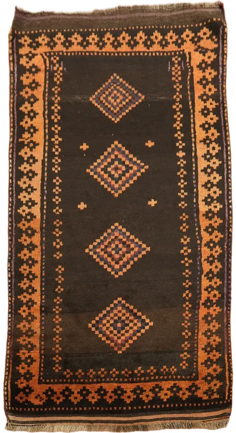 Vintage Tribal Shiraz Persian Wool Rug 5x8