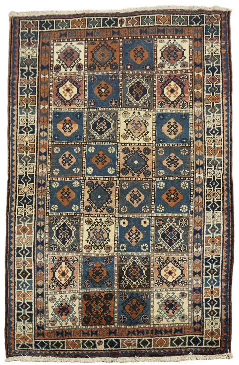 Vintage Tribal Wool Shiraz Persian Rug 5x7