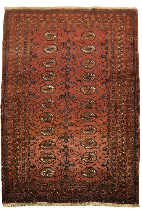 Vintage Balouch Oriental Wool Rug 4x6