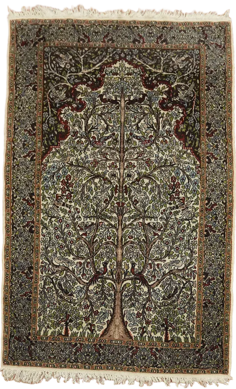 Top Quality Vintage Wool Kerman Persian Rug 3x5