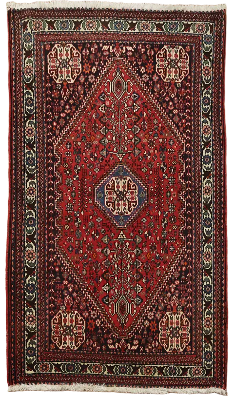 Vintage Abadeh Persian Tribal Rug 3x5
