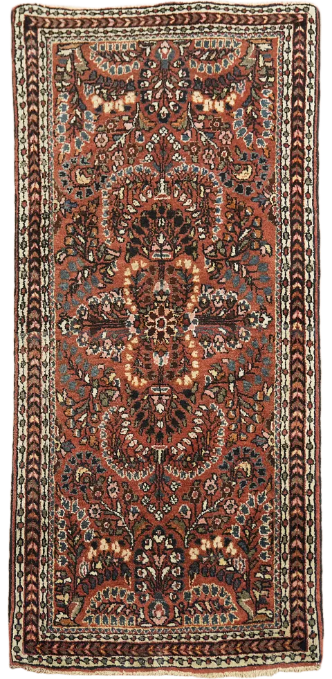 Sarouk Persian Wool Rug 2x4