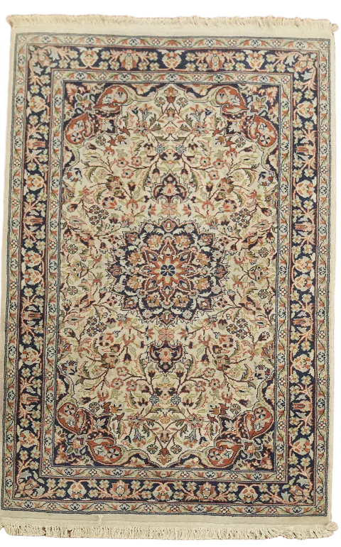 Kashan Oriental Wool Rug 3x4
