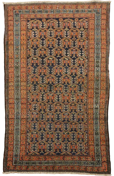Antique Vegetable Dye Wool Malayer Persian Rug 4x6