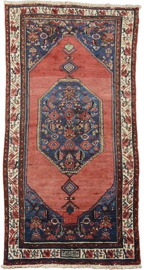 Old Vintage Hamedan Persian Tribal Rug 4x7
