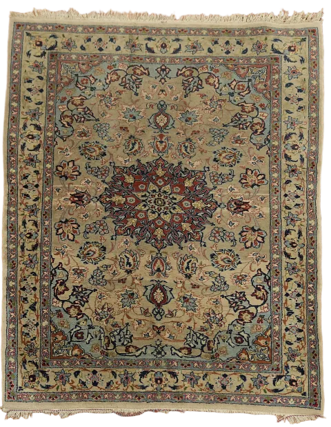 Fine Quality Collectible Wool Antique Kashan Persian Rug 2x3