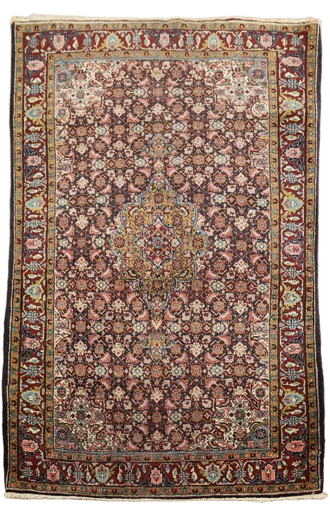 Vintage Wool Bidjar Persian Rug 3x5