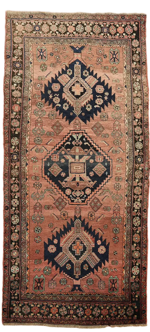 Shiraz Persian Runner Tribal Wool Rug 4x10