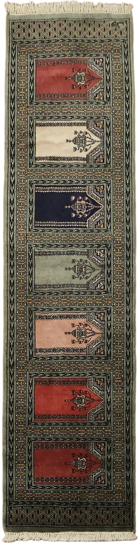 Bokhara Oriental Runner Wool Rug 2x7