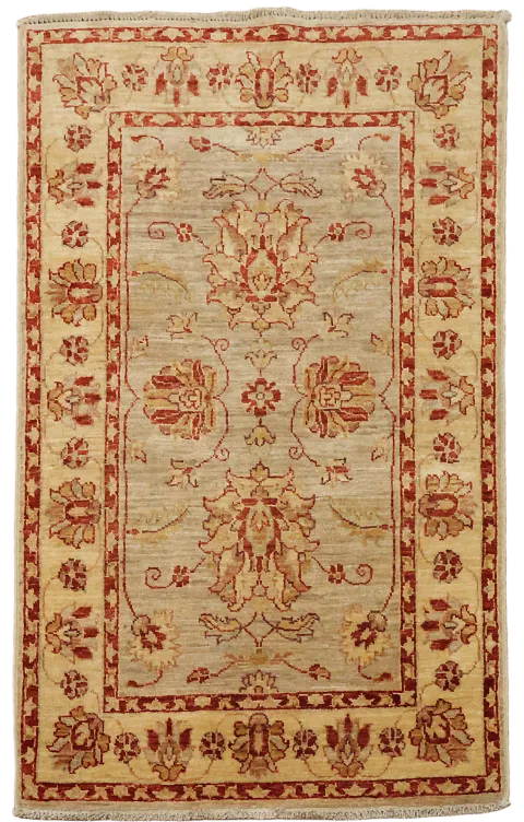 Peshawar Oriental Wool Rug 3x4