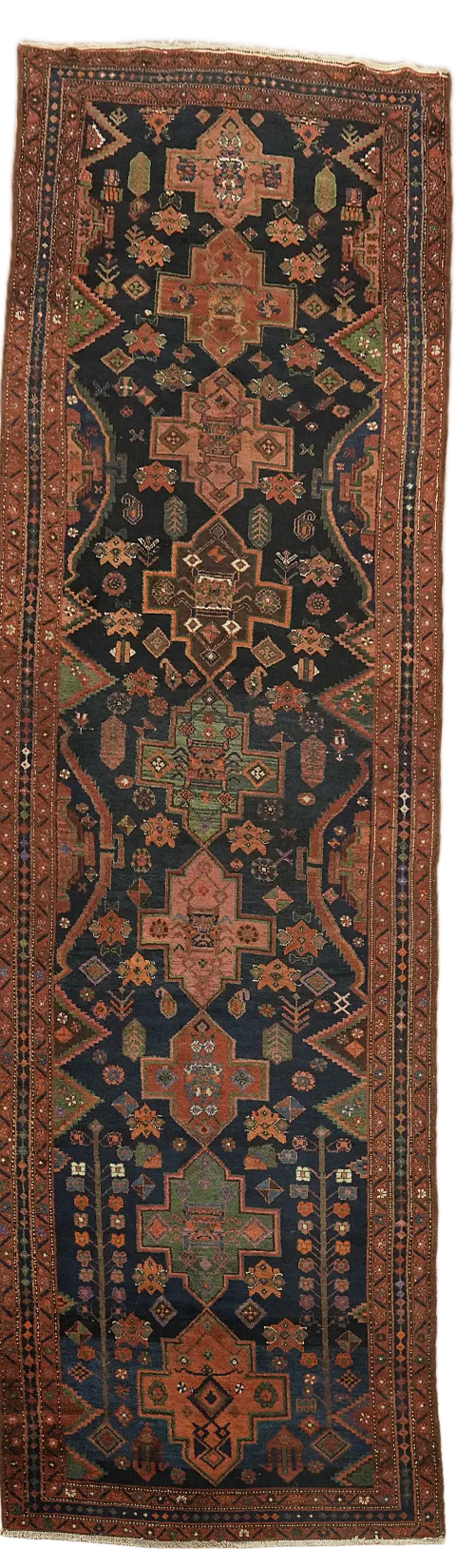 Hamedan Persian Runner Wool Rug 5x16