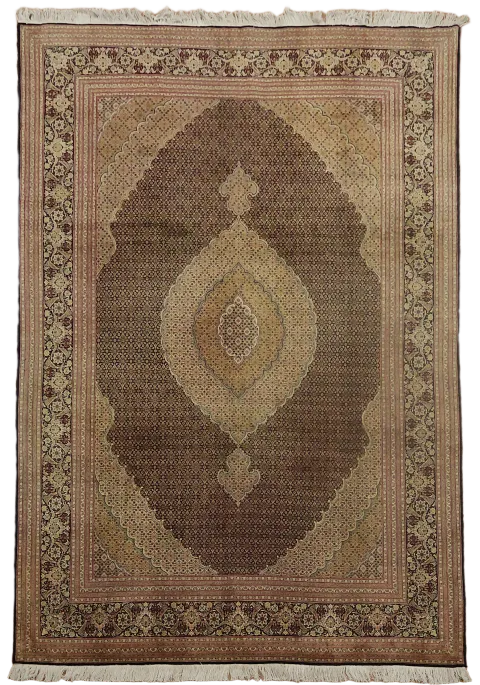 Vintage Tabriz Persian Wool Area Rug 8x12