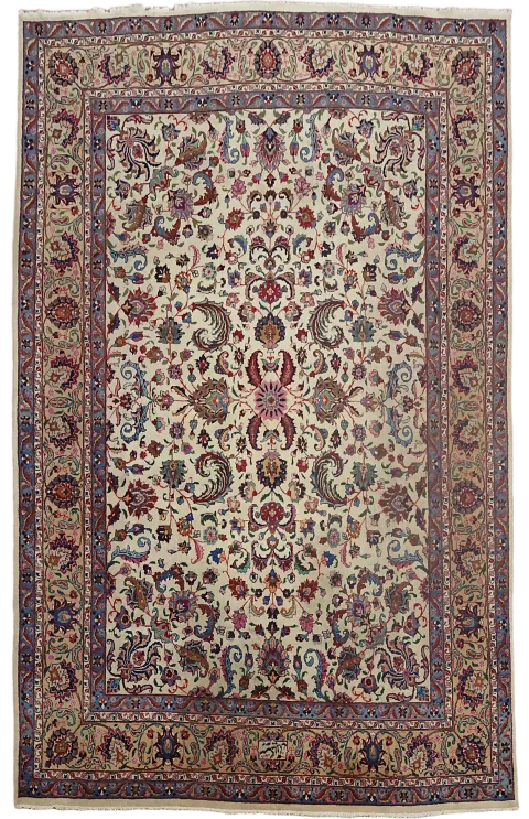 Vintage Tabriz Persian Wool Area Rug 9x13