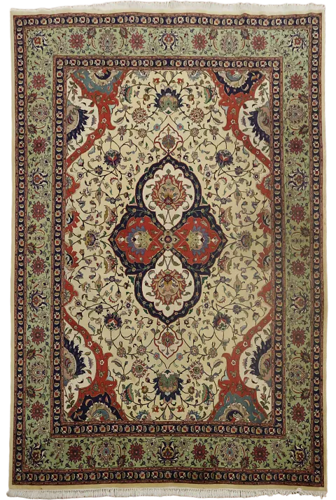Vintage Tabriz Persian Wool Area Rug 10x12