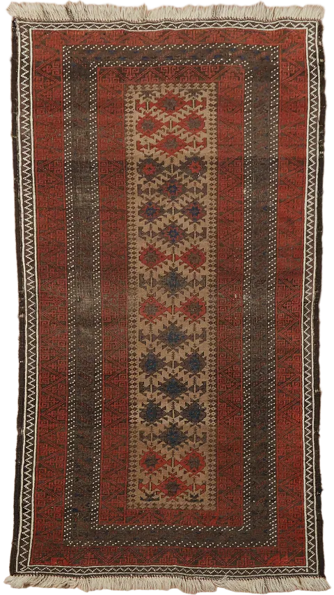 Antique Balouch Persian Wool Rug 3x5