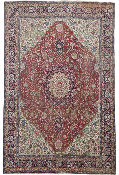 Antique Sarouk Persian Large Wool Rug 11x14