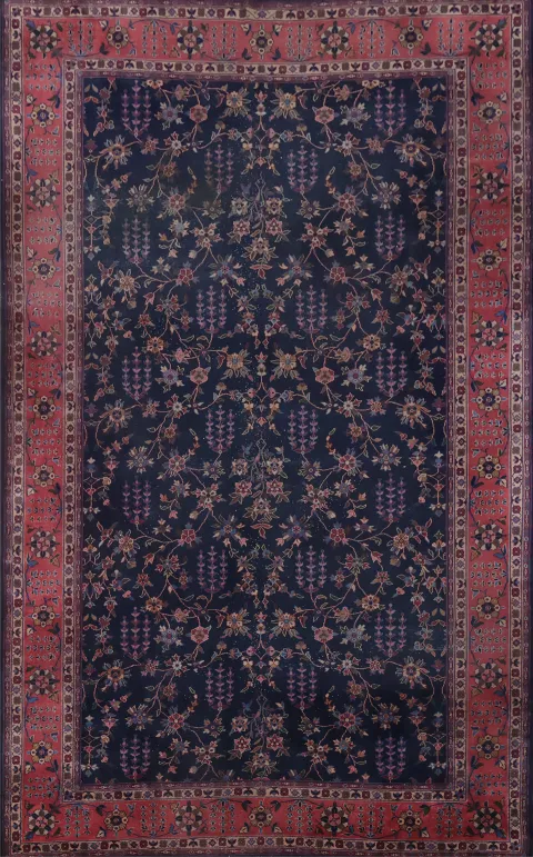 Antique Blue Sparta Turkish Large Wool Rug 9x15
