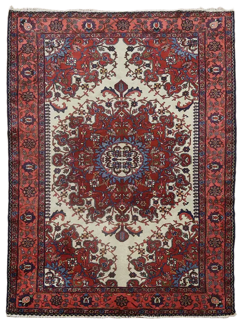 Vintage Wool Malayer Persian Rug 5x6