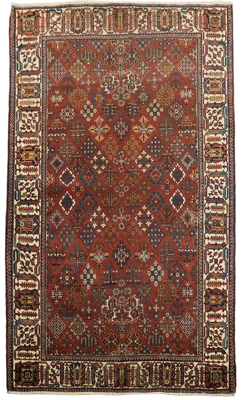 Antique Joshaghan Persian Wool Rug 4x7