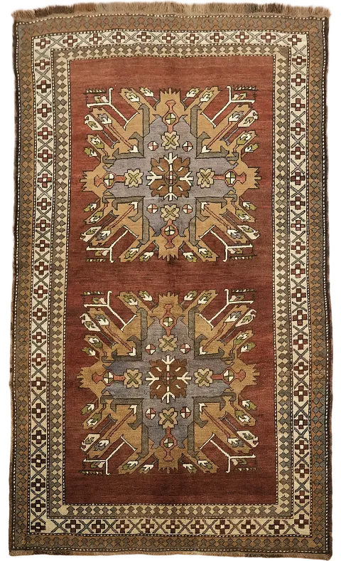 Vintage Tribal Wool Anatolian Turkish Area Rug 5x8