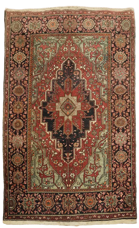 Antique Sarouk Farahan Persian Wool Rug 4x7