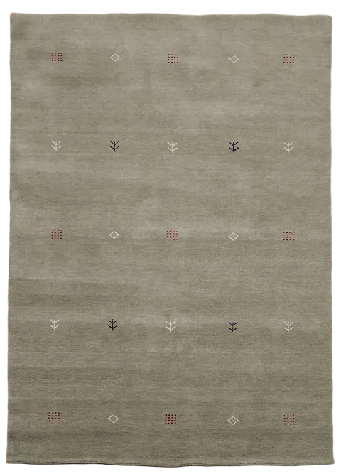 Subdued Gray Rug Featuring Minimalist Geometric Design 6'x8'