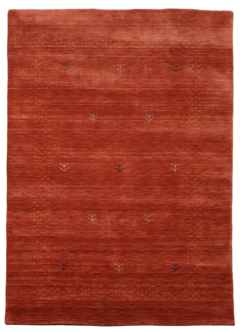 Classic Red Toned Area Rug with Subtle Geometric Patterns 6'x8'