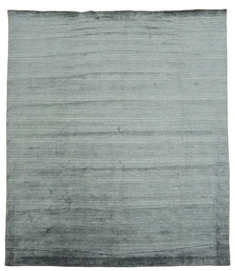 Simple Yet Stylish Solid Blue Gabbeh Square Rug 10'x11'