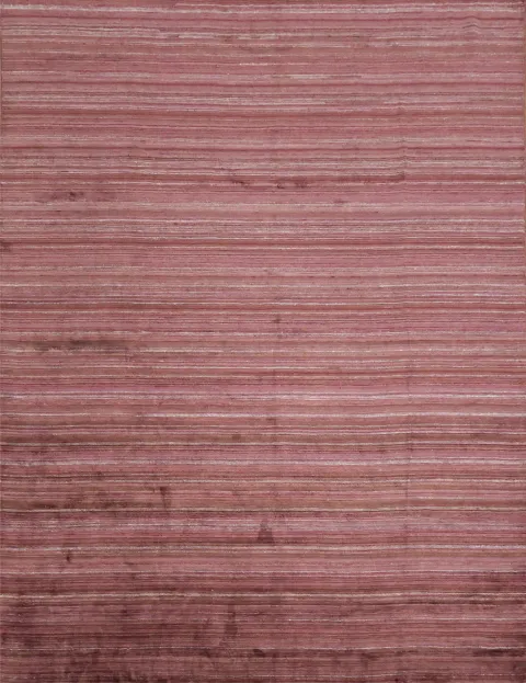 Dusty Rose-Toned Large Gabbeh Rug with Subtle Linear Pattern 9'x12'