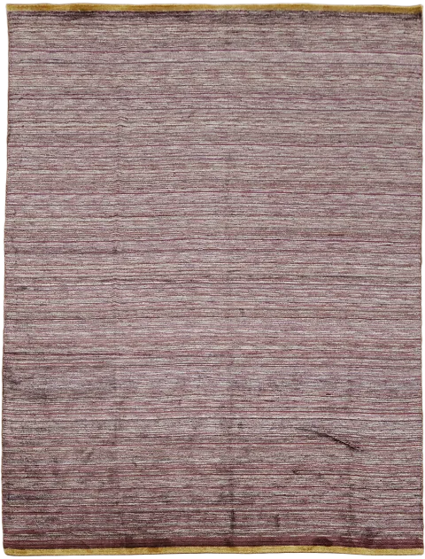 Stylish Large Gabbeh Plum Rug with Subtle Texture for a Modern Home 9'x12'