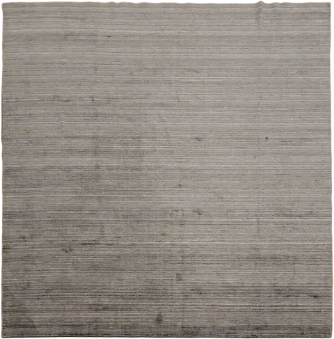 Modern Minimalist Gray Square Gabbeh Rug for Elegant Living Spaces 12'x12'
