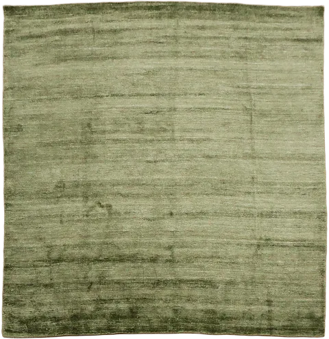 Sleek Green Square Rug: Perfect for Minimalist Home Interiors