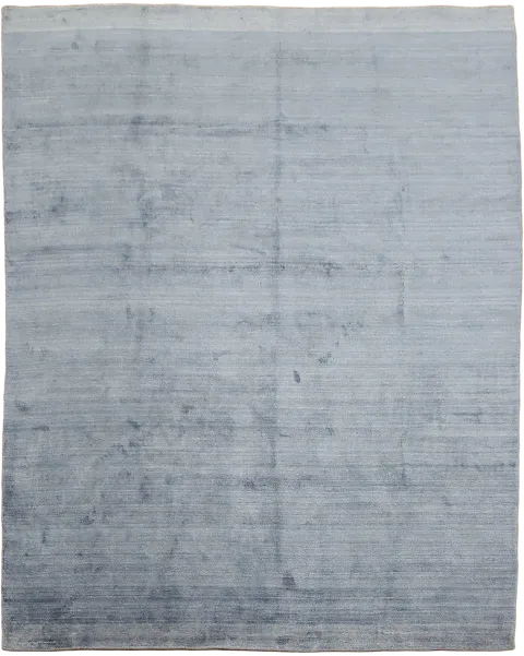 Sky Blue Solid Gabbeh Area Rug with a Minimalist Design for Modern Spaces 8'x10'