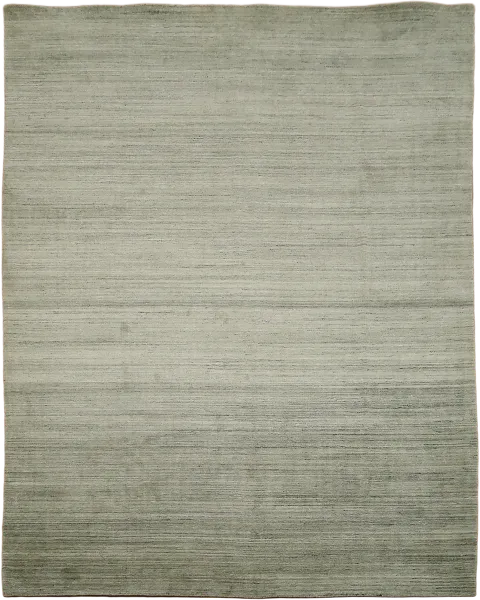 Soft Green Hand-Knotted Gabbeh Area Rug for Subtle Modern Interiors 10'x13'