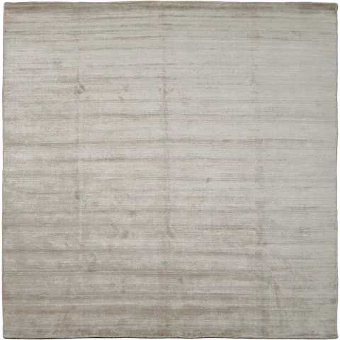 Silk Soft Beige Gabbeh Square Rug for a Subtle Neutral Tone 8'x8'