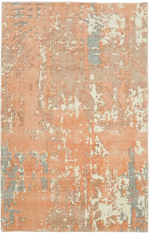 5' x 8' Hand-Knotted Abstract Modern Wool Area Rug