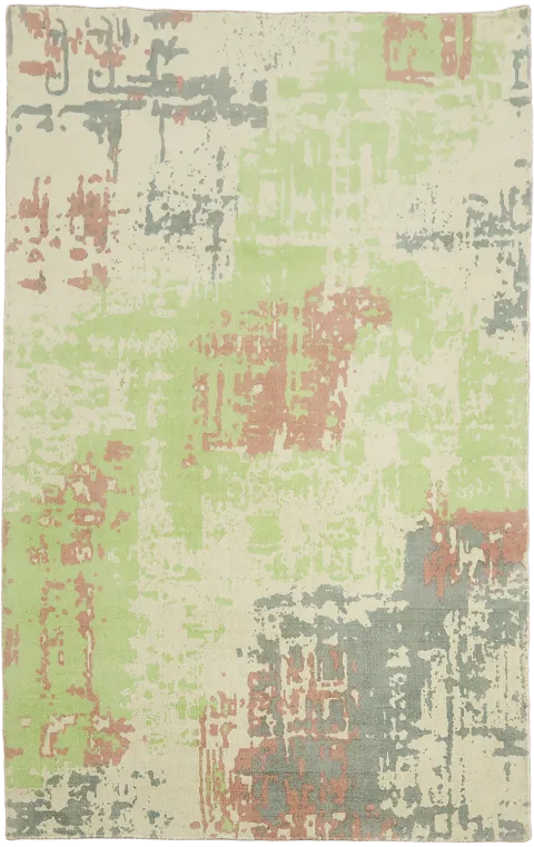 Artistic Brushstroke Design Rug with Subtle Colors 5'x8'