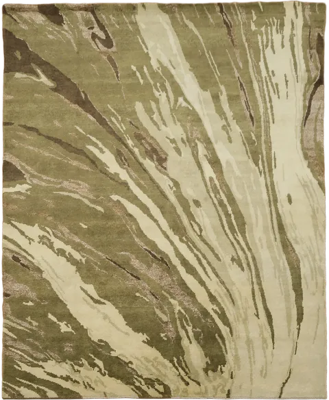 8x10 Modern Nepalese Area Rug in Earth Tones