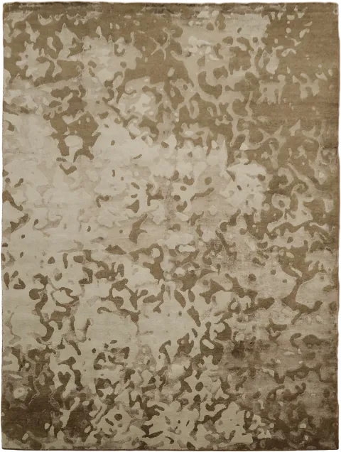 Nepalese Area Rug in Beige & Brown Tones 9x12