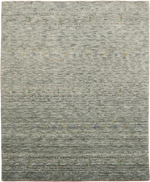 Stylish Grey Rug with Attractive Minimalistic Patterns 8'x10'