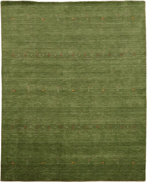 Luxurious Green Handwoven Rug Perfect for Living Room Decor 8'x10'